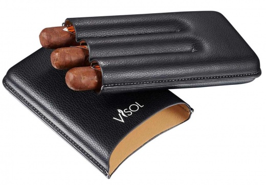 Visol Dakota Black 60 Ring Gauge Cigar Case