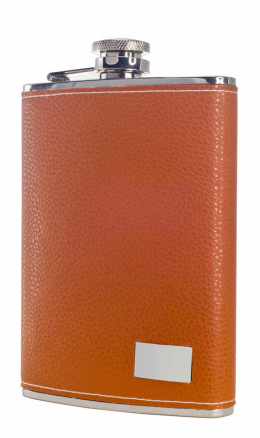 Visol Wrangler Brown Leather Liquor Flask