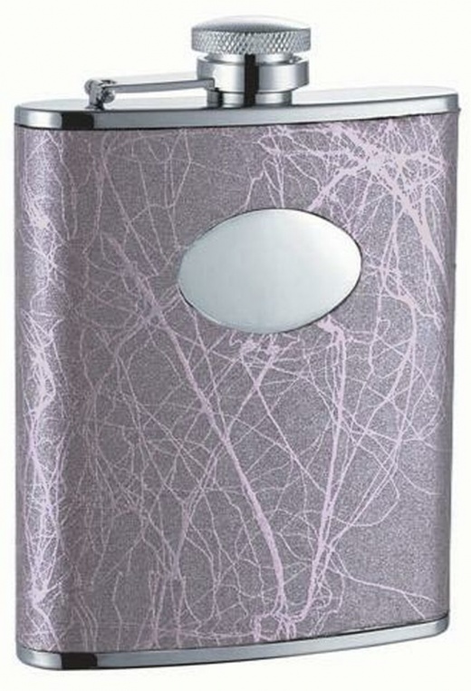 Visol Lightning Stainless Steel 6Oz Hip Flask