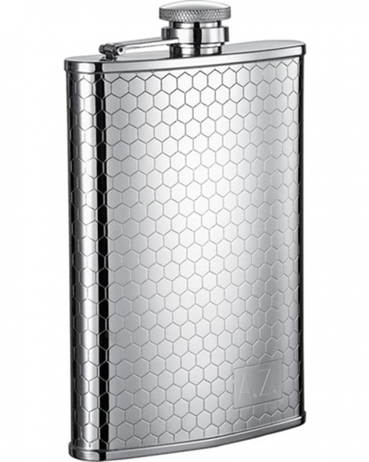 Visol Hive Beehive Pattern 8Oz Hip Flask