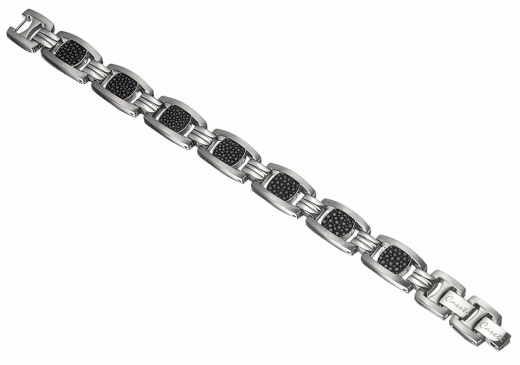 Caseti Dravec Stainless Steel and Stingray Bracelet