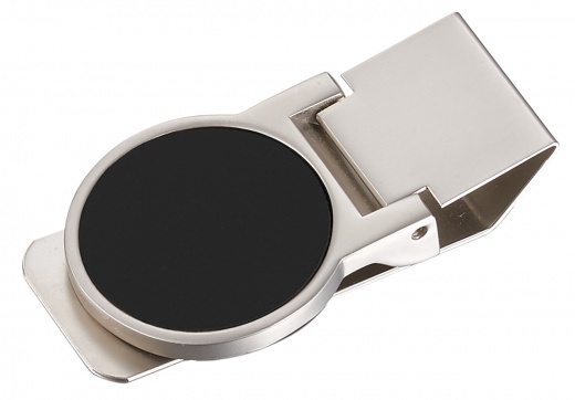 Visol Fio Chrome Matte Finish Hinged Money Clip