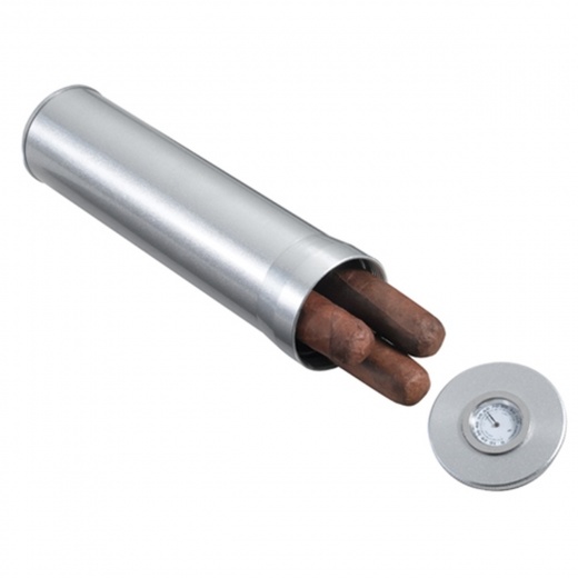 Visol Worldwide Aluminum Cigar Case/Travel Humidor
