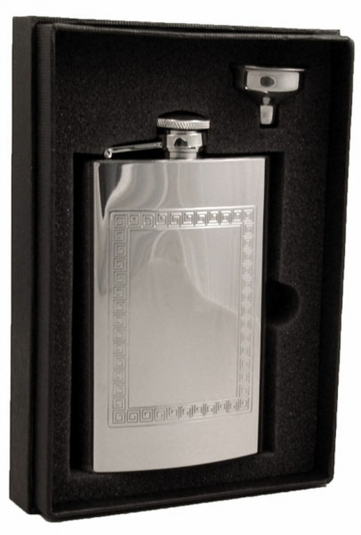 Visol Theseus 8 Oz Stainless Steel Flask Gift Set