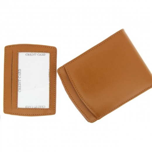 Visol Glenn Tan Leather Wallet