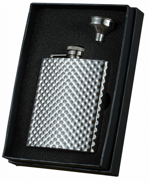 Visol Rhombus Stainless Steel Essential Flask Gift Set
