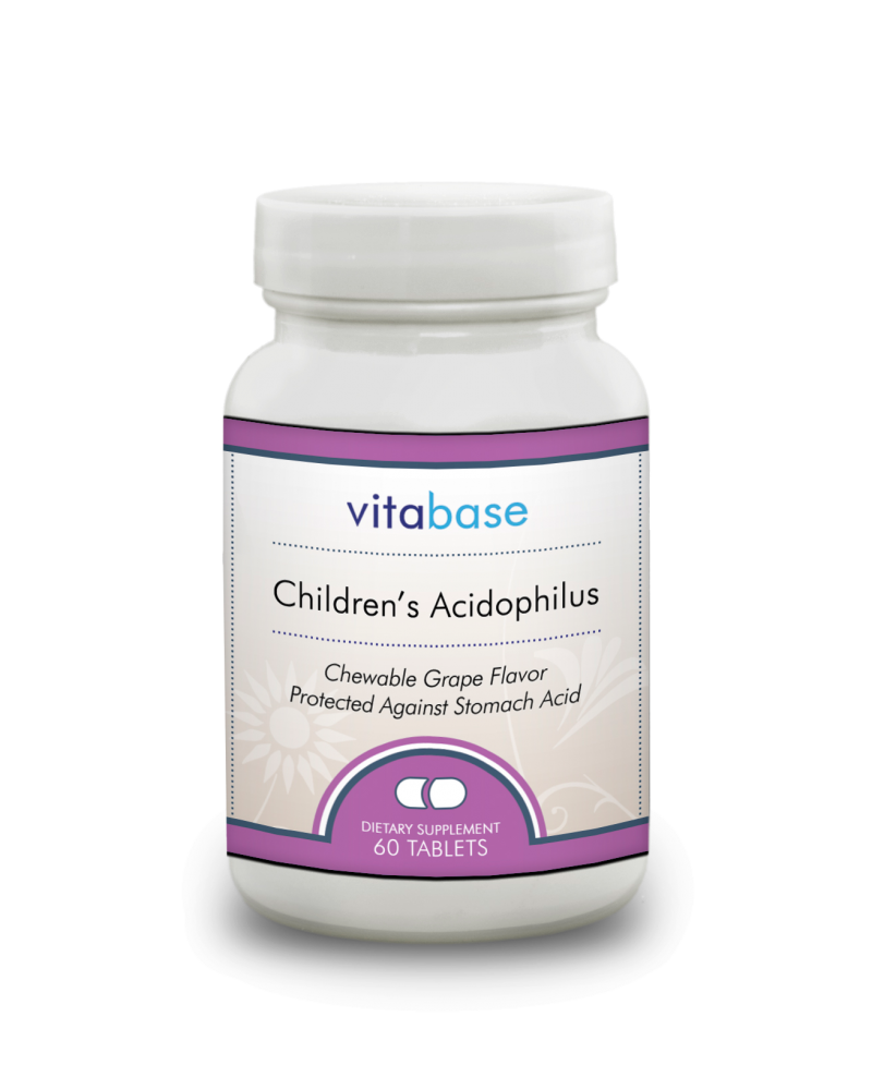 Children's Acidophilus 60 Chewable Tablets - Grape Flavor