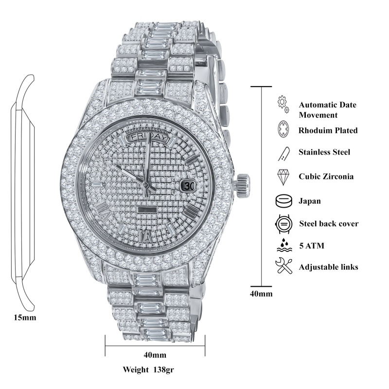 Fanciful Crystal Watch