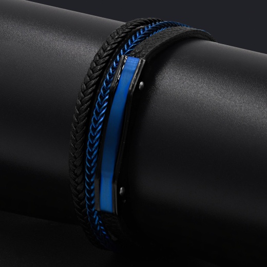 Black Lava Steel Bracelet I Black