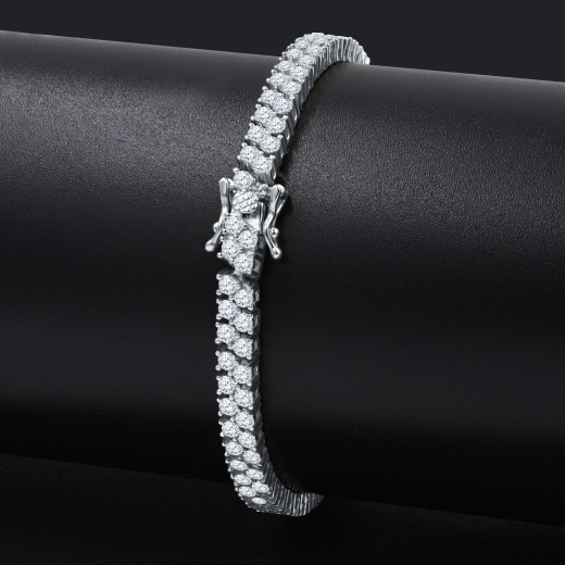 Snowfield Silver Cz I Silver Bracelet