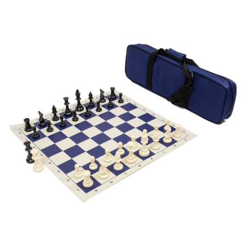 Heavy Tournament Chess Set Combo - Blue
