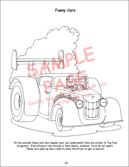 Big Book Of Racing Coloring Book (12X18)