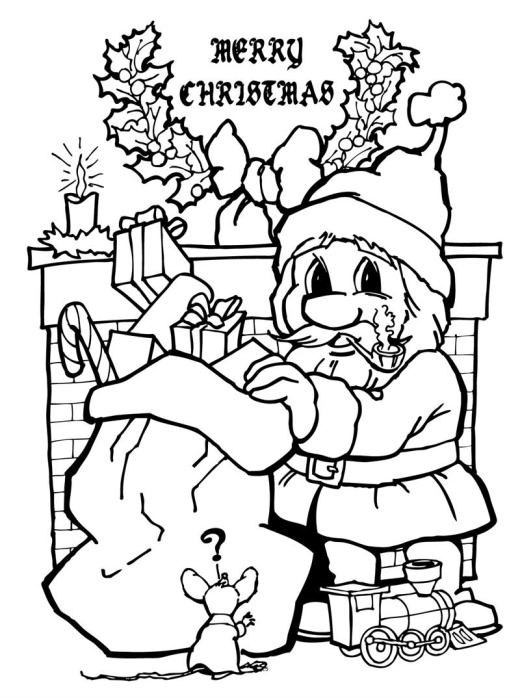 Twas the Night Before Christmas Big Coloring Book 12 x 18 [Book]