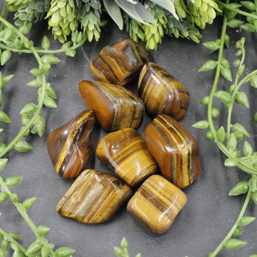 Gold Tiger Eye Tumbled Stone - Unleash Your Inner Power