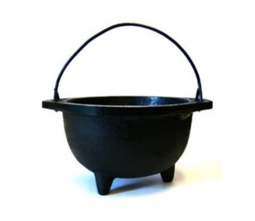 Cast Iron Cauldron 6" - Ideal for Smudging, Incense Burning, and Ritual Purposes