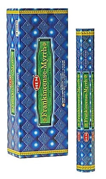 Frank-Myrrh Hem Incense - Hexa Style Hem 6 Boxes of 20 Sticks