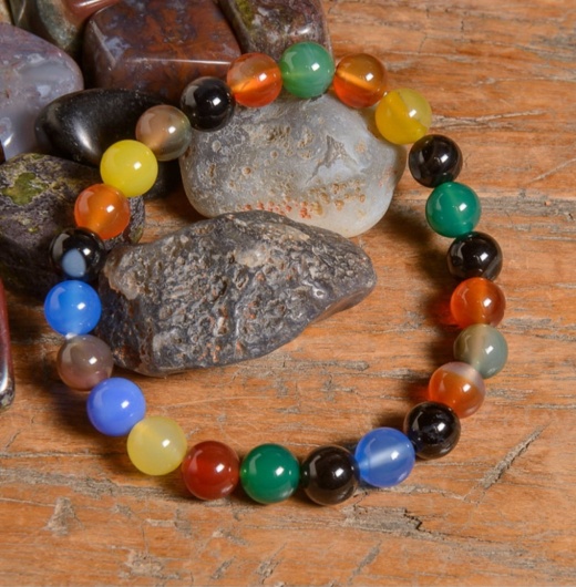 Bracelet 8Mm - Colorful Agate