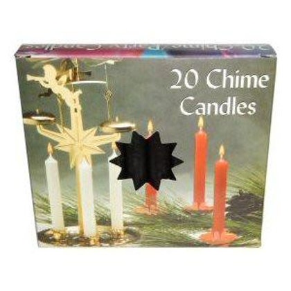 Box of 20 Chime Candles: Black