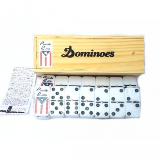 Puerto Rico Double Six Dominos : Flag