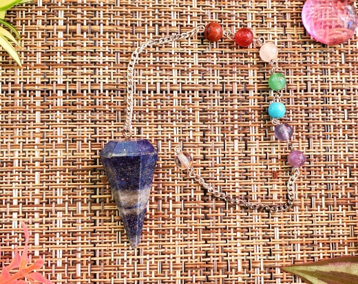 Lapis Lazuli Pendulum Chakra Chain