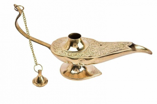 Brass Aladdin Lamp Decor