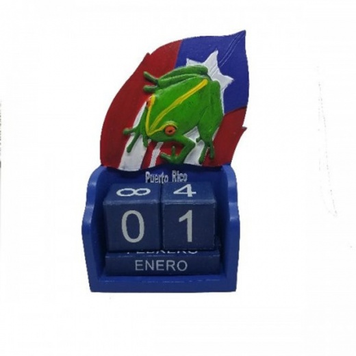 Puerto Rico Decorative Coqui Manual Calendar