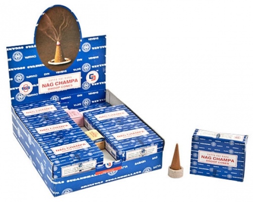 Satya Nag Champa Cones (12/Box)