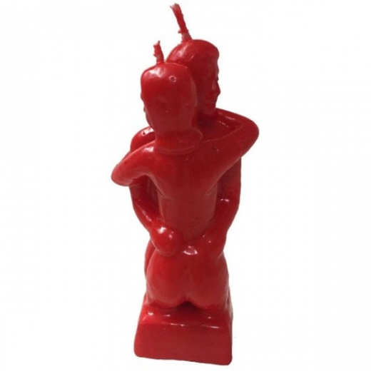 Erotic Couple Candle - Red