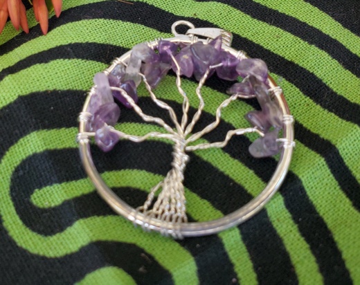 Amethyst Tree Of Life Pendant