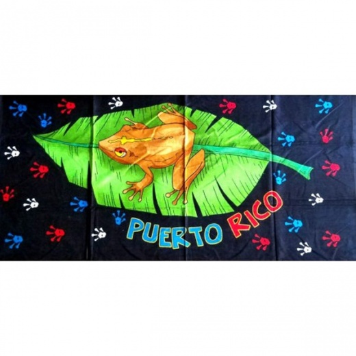 Coqui Leaf Beach Towel - Vibrant, Soft, and Absorbent