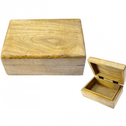 Plain Wood Box - Natural Olive Color Wooden Box