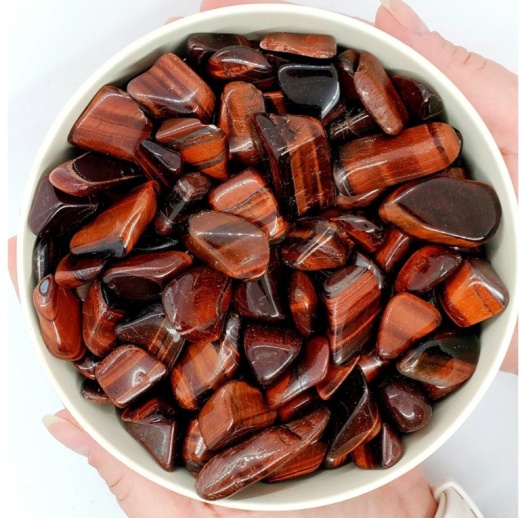Red Tiger Eye Tumbled Stone