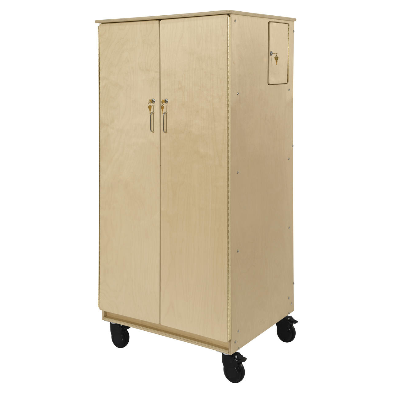 25 Cubby Mobile Tray Cabinet with 25 Scoop Front Storage Bins