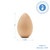 2" Unfinished Wooden Egg