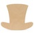 Wood Leprechaun Hat Cutout Small, 6" X 5"