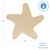 12" Wood Starfish Cutout, 12" X 11.5" X 1/4"