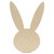 Wood Easter Bunny Face Cutout Large, 12"