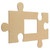 Wood Puzzle Piece Cutout, 21" X 12", With 5" X 7" Photo Frame