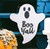 Wood Halloween Ghost Cutout, Small 8" X 7"