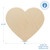 16" Heart Wooden Cutout, 16" X 14-1/4" X 1/4"
