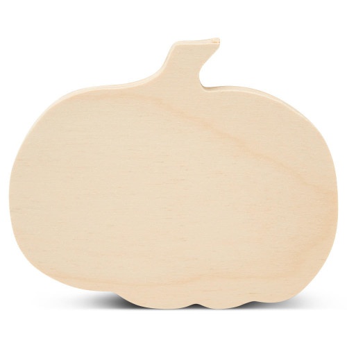 Chunky Pumpkin Cutout - Handcrafted Baltic Birch Plywood Decoration