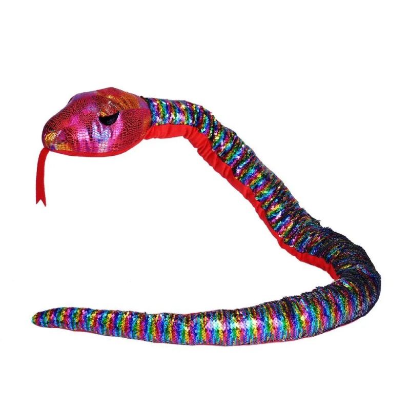 Sequin Snakes Rainbow Stuffed Animal - 54"