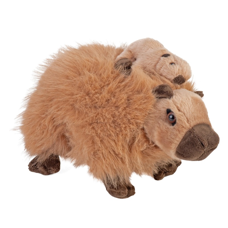 Mom & Baby Capybara Stuffed Animal - 9"