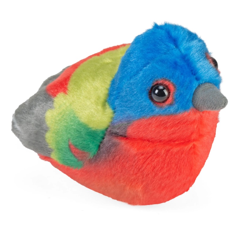 Audubon Birds Painted Bunting Stuffed Animal - 5.5"