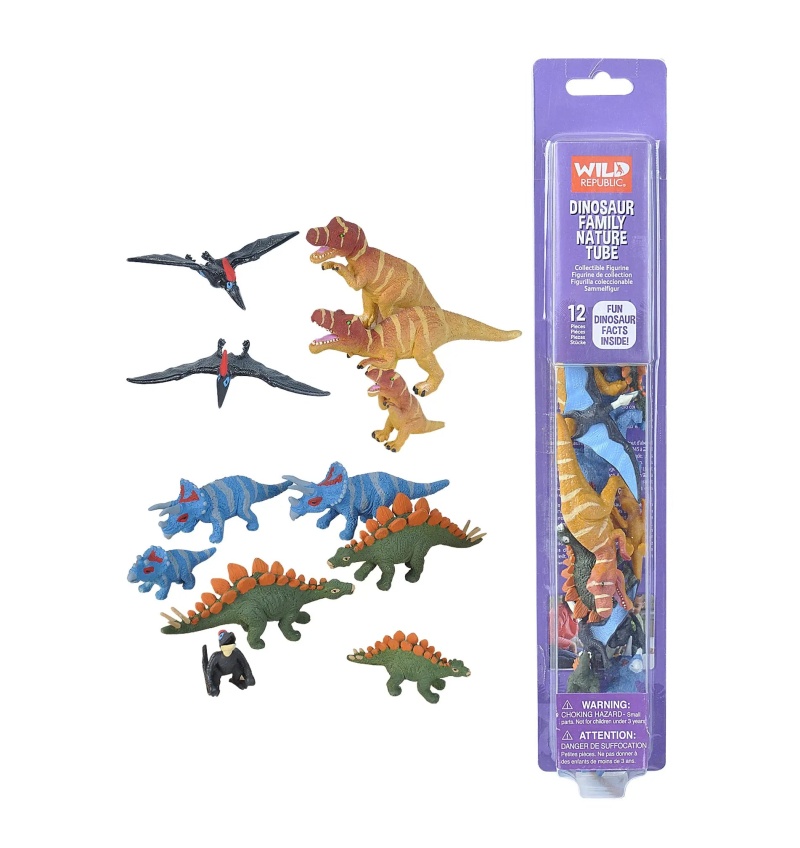Nature Tube Dinosaur Family Figurines - 13"