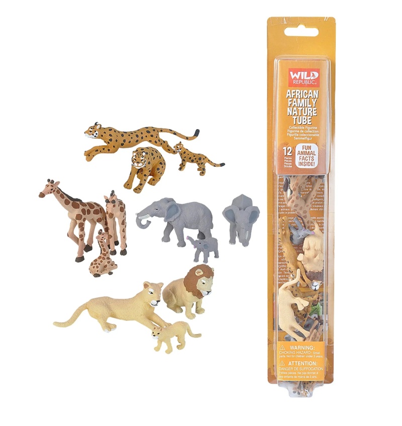 Nature Tube African Family Figurines - 13"