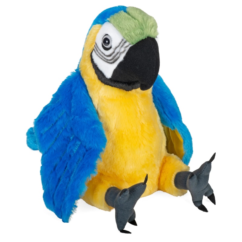 Cuddlekins Blue & Yellow Macaw Stuffed Animal - 12"