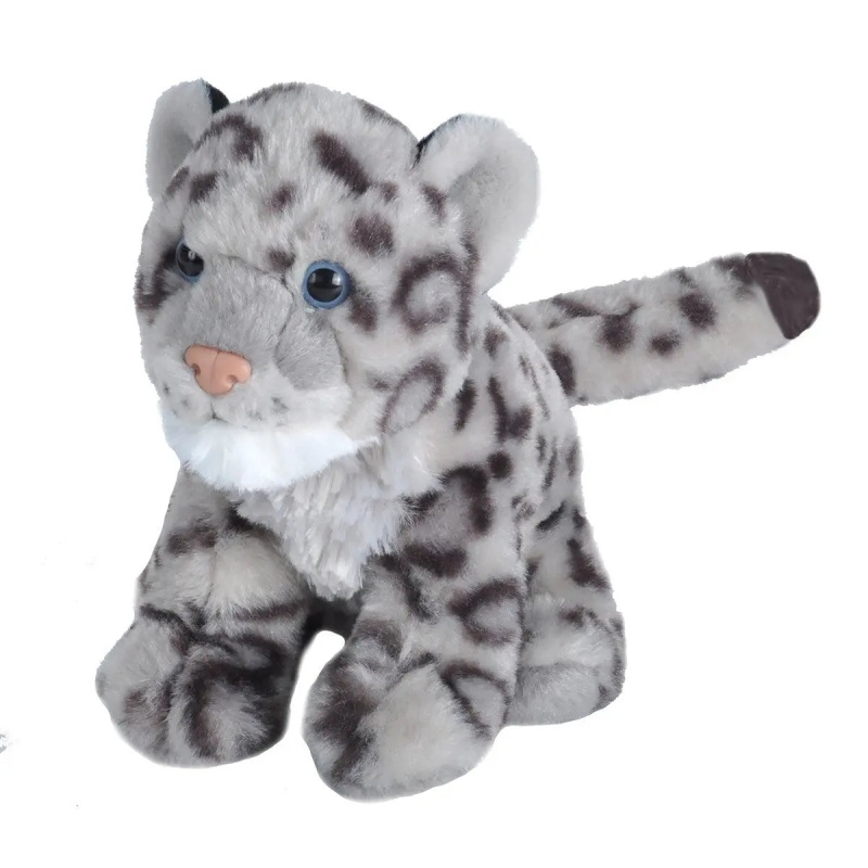 Cuddlekins Mini Snow Leopard Baby Stuffed Animal - 8"