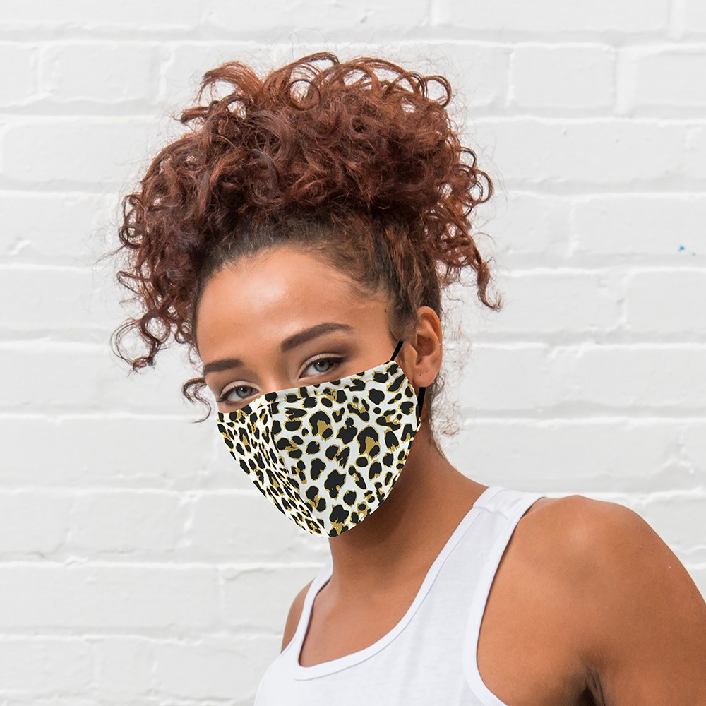 leopard print face mask