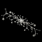 Elegant Crystal Floral Vine Cake Jewelry Accent Cj